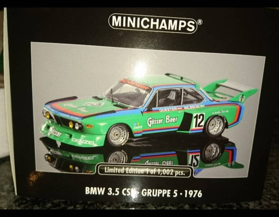 Mini champs 1/18 180762012 bmw 3.5 csl gr 5 winner 6h zeltweg 1976