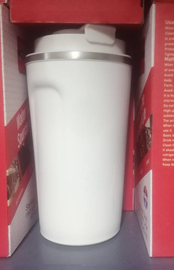 510ml Thermos Coffee Mug -Smart Temperature, available in Pink or White