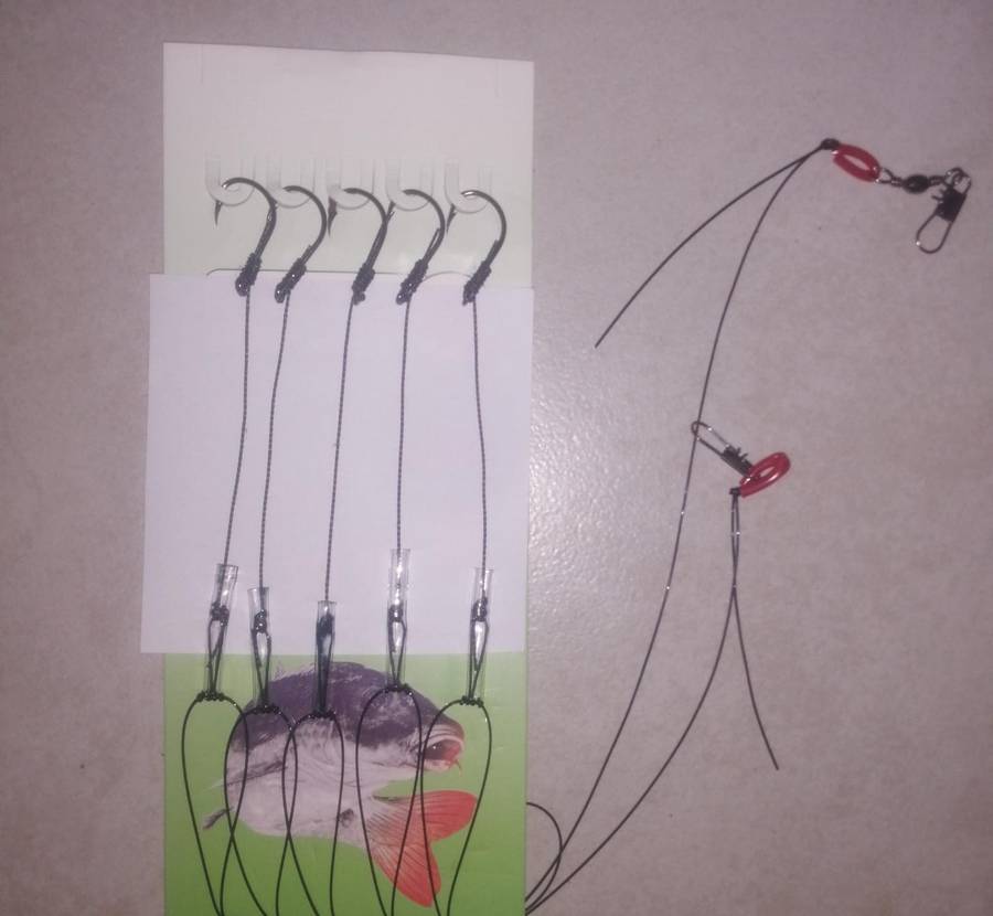 Carp Kit multifunctional 5 Piece strop, made with 5 x size 12 hooks