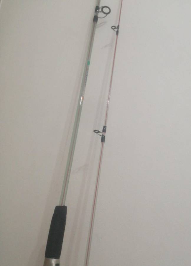 6Ft Transparent Fishing Rod, 2 Piece, with carrier bag
