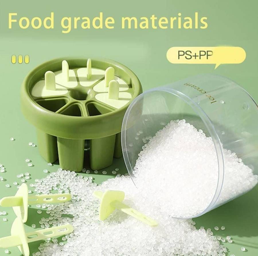 Reusable Popsicle Ice-Cream Stick Mold, 8 holes and 8 reusable sticks, 2 Colors available