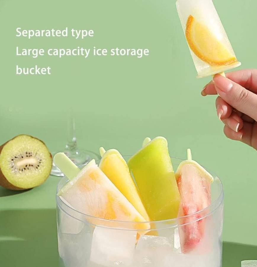 Reusable Popsicle Ice-Cream Stick Mold, 8 holes and 8 reusable sticks, 2 Colors available