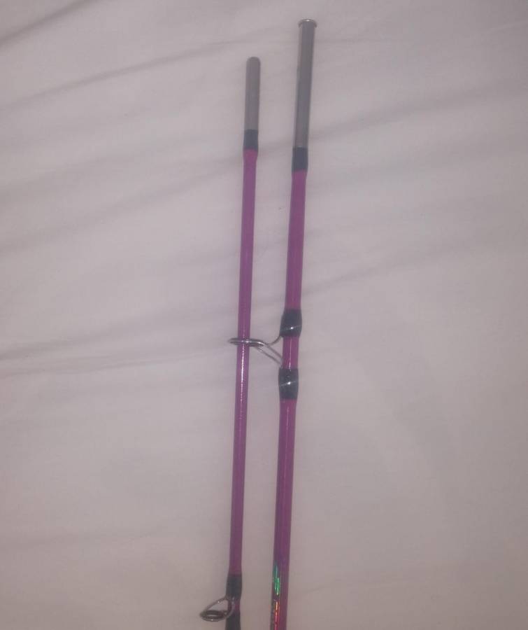 6Ft Carp Fishing Rod, Purple or Dark Pink, 1.8m, 2 Piece
