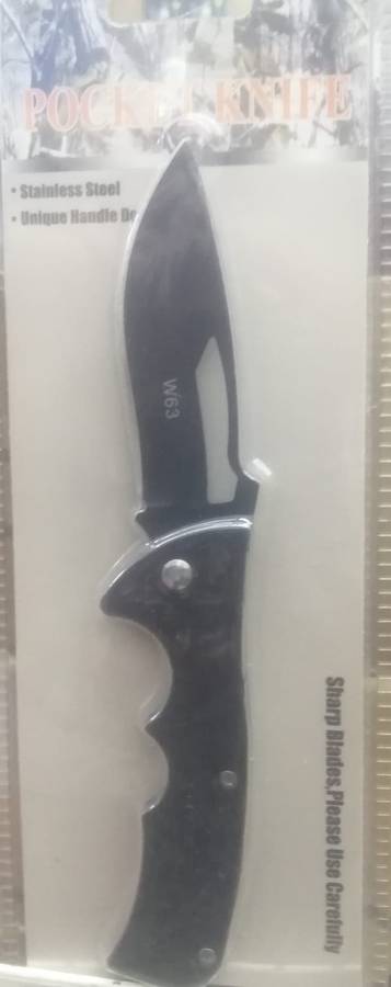 Stainless Steel Pocket Knife W63, sharp blades