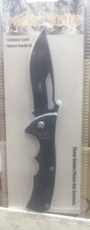 Stainless Steel Pocket Knife W63, sharp blades