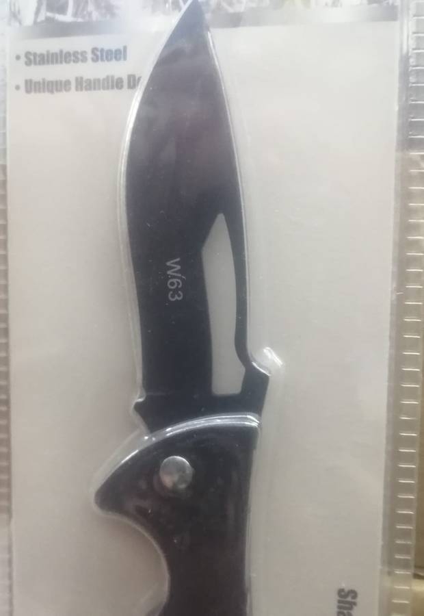 Stainless Steel Pocket Knife W63, sharp blades