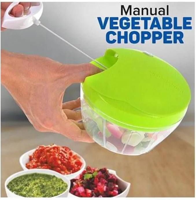 Speedy Chopper Manual Veg & Onion/Garlic Cutter, Sharp Blade, also available in black and Grey