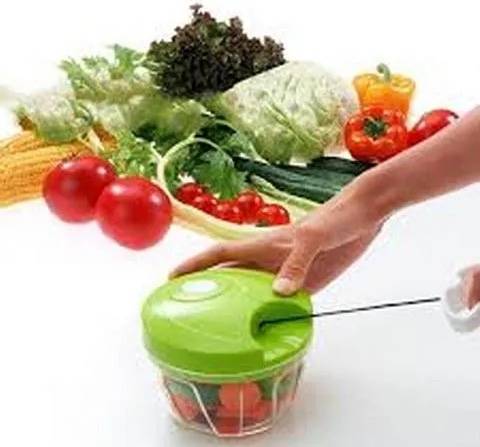 Speedy Chopper Manual Veg & Onion/Garlic Cutter, Sharp Blade, also available in black and Grey