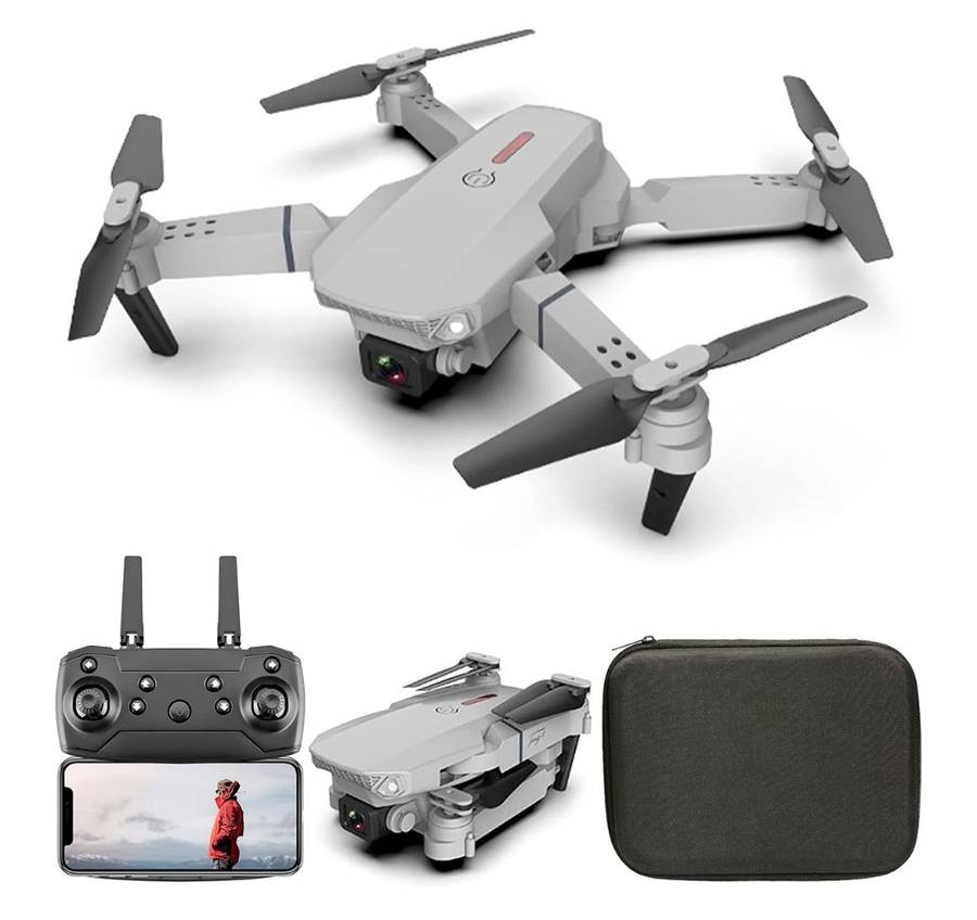 E88 Pro Dual Camera Drone 4K UHD, Automatic Shooting in 720P, 3D Flip