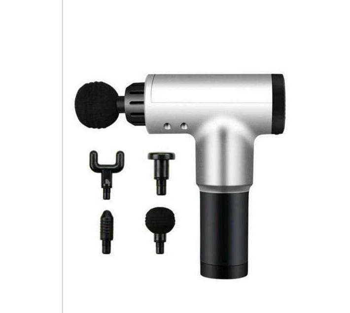 2000mAh Fascial Gun Massager, 4 Heads, increase blood circulation, 6 level vibration, muscle massage