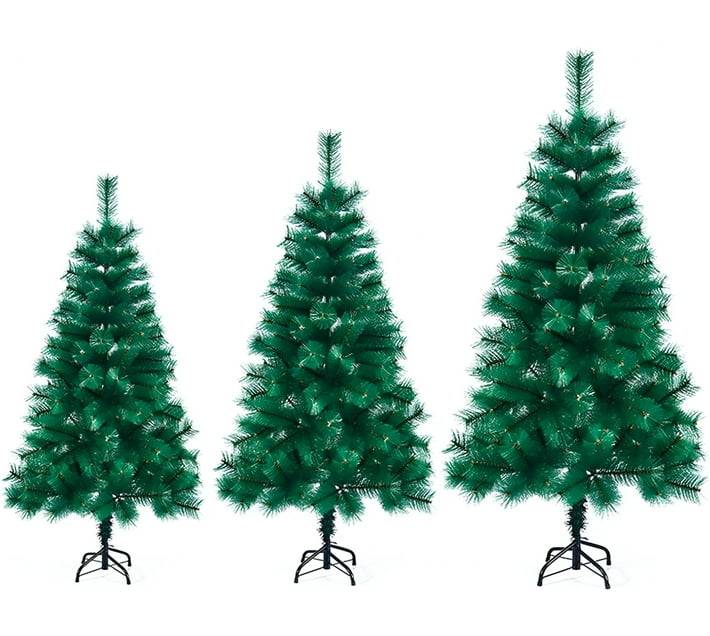 Pine 1.8m Artificial Christmas Tree (Green), artificial pine (not plastic), steel stand