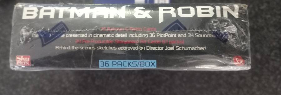 BATMAN AND ROBIN COLLECTABLE CARDS - SEALED BOX 1987
