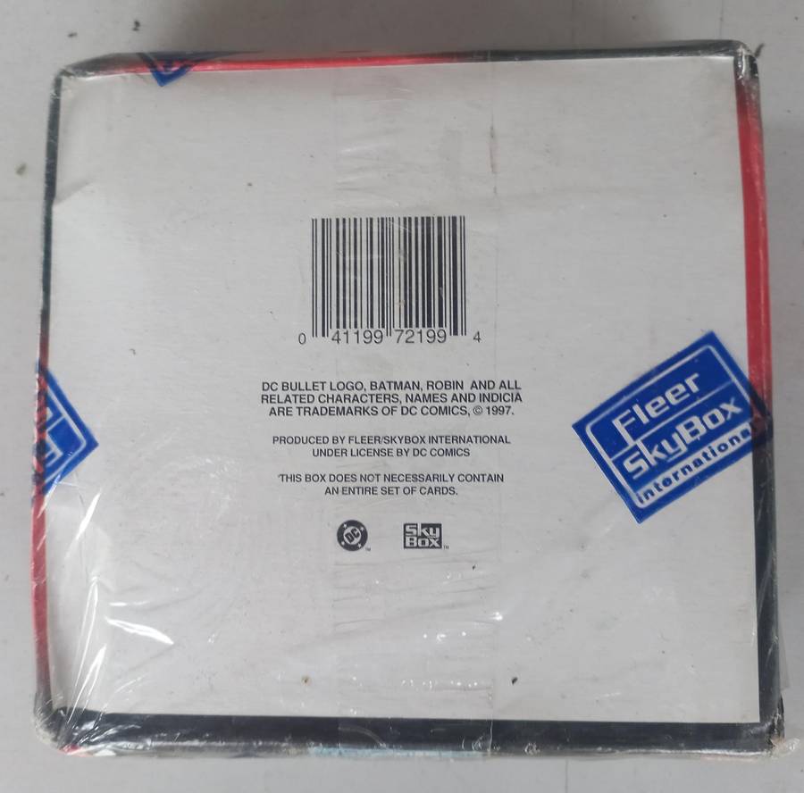 THE LAST SEALED BOX OF BATMAN AND ROBIN TRADING CARDS