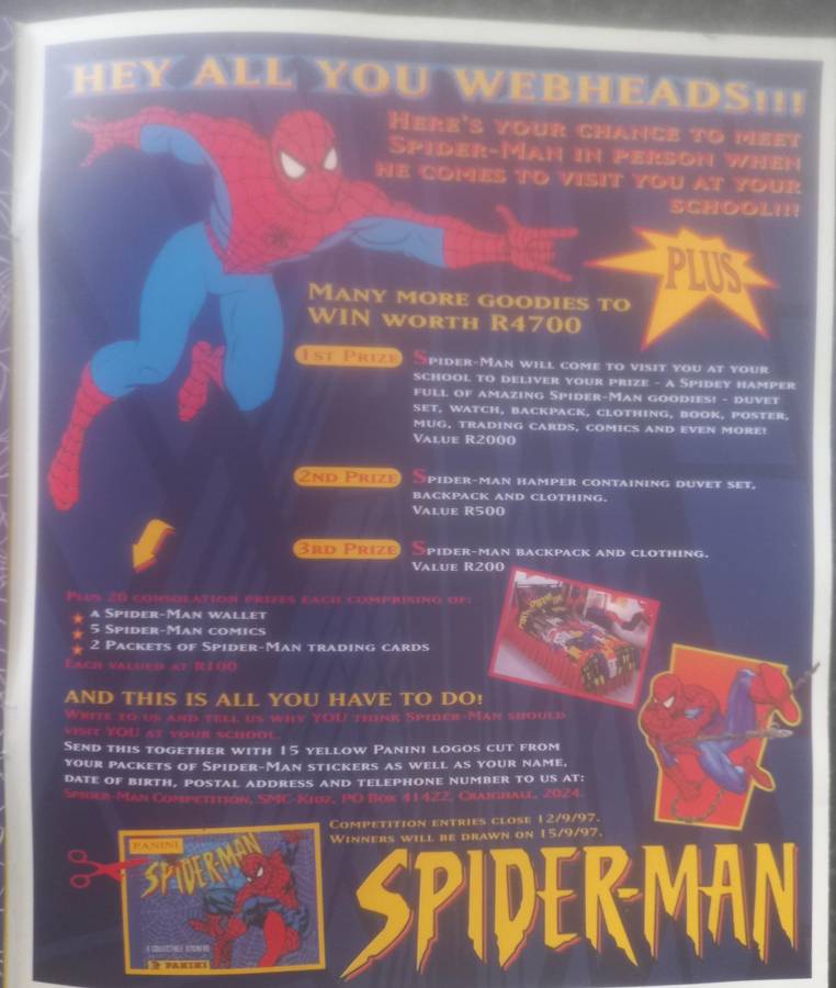 SPIDERMAN STICKERS AND BOOK - MADE ITALY