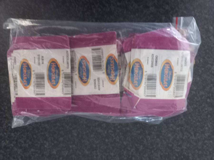 DISNEY HERCULES TRADING CARDS AND BOOK