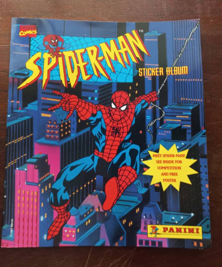 SPIDERMAN PANINI STICKERS AND ALBUM