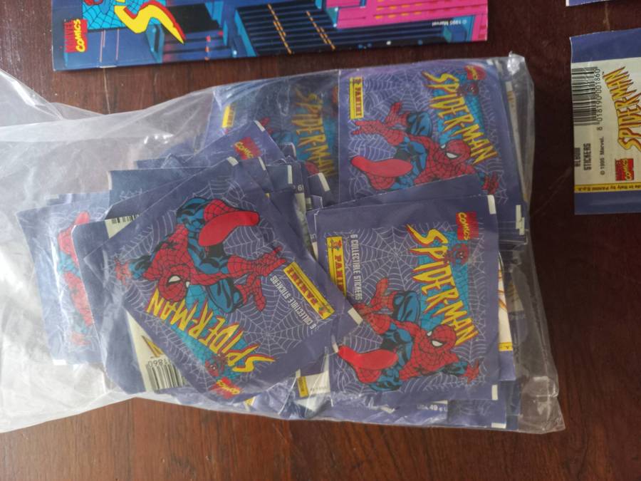 SPIDERMAN PANINI STICKERS AND ALBUM