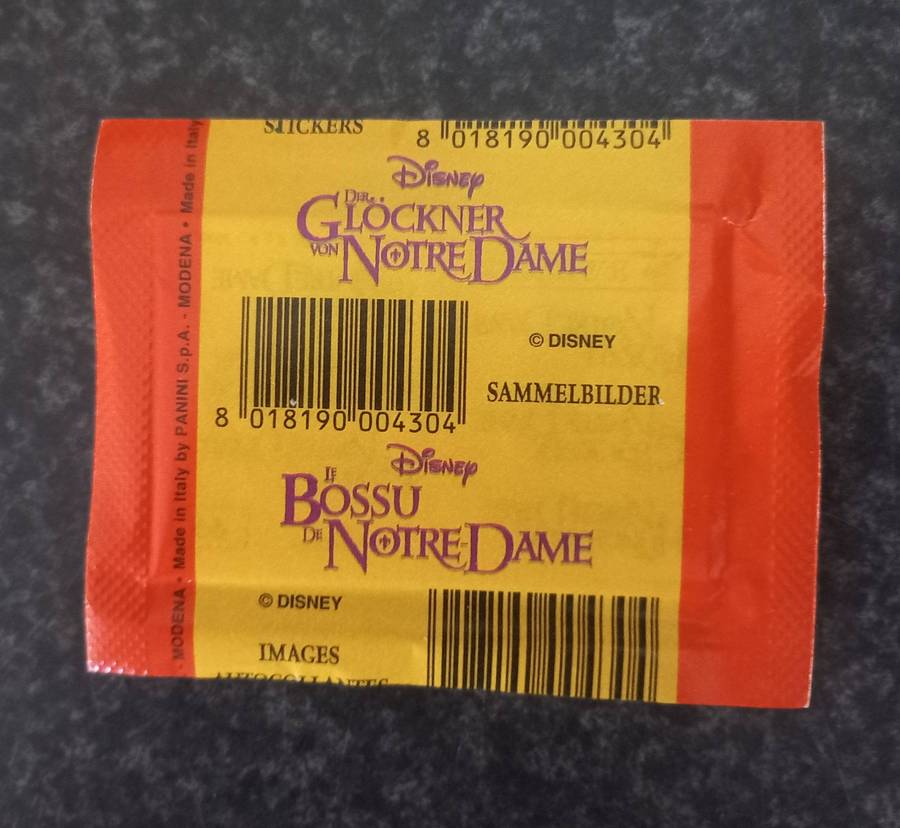 DISNEY THE HUNCHBACK OF NORTRE DAME TRADING CARDS