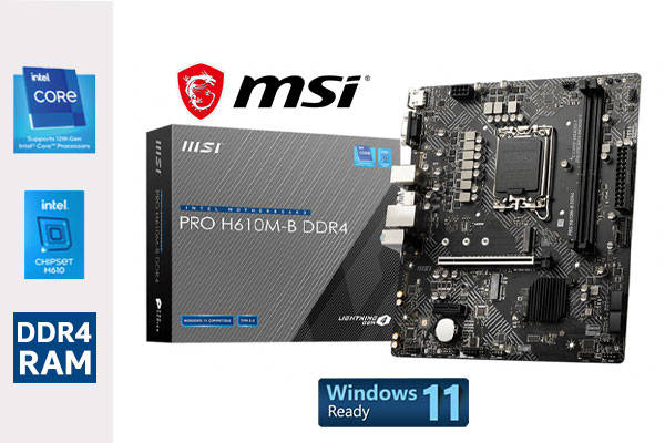 MSI PRO H610M-B DDR4 motherboard | BRAND NEW