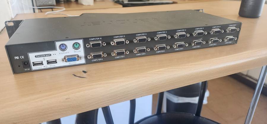 TRENDNET KVM SWITCH TK-1603R 16PORTS WITH 3x FREE CLIENT CONNECTION CABLES