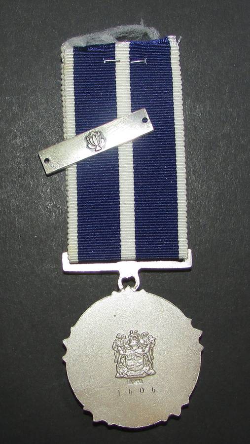 SADF - Full Size Pro Merito with Bar - Numbered 1606 - ( Sterling Silver )