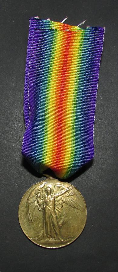 Full Size World War One Victory Medal:PTE H.C Dunn 1st SAI