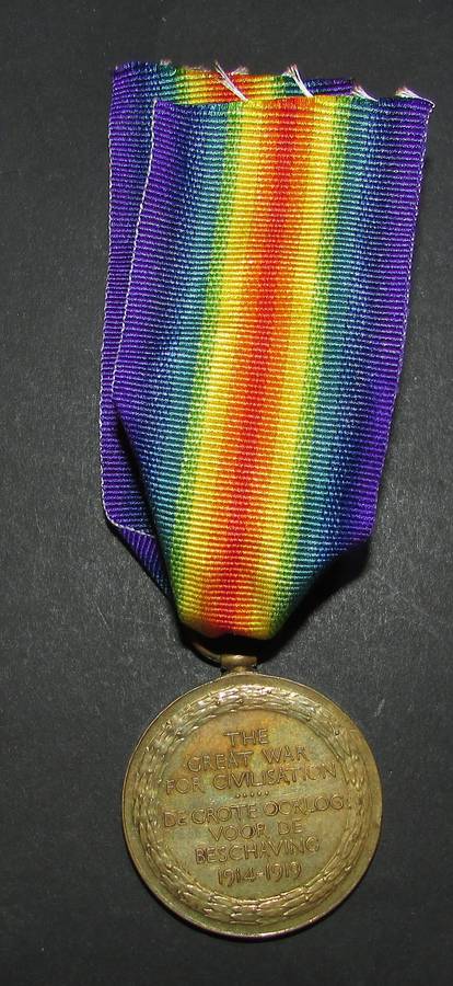 Full Size World War One Victory Medal:PTE H.C Dunn 1st SAI