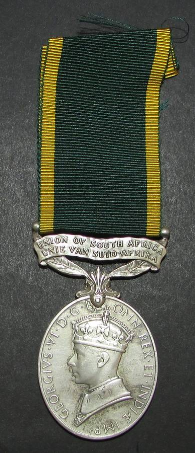 Full Size George V South Africa Efficiency Medal