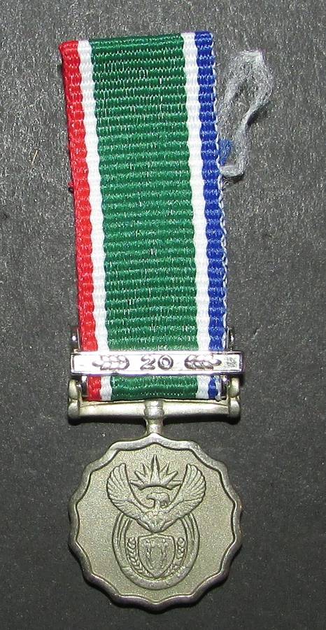 SADF - Good Service Miniature Medal ( 20 Years )
