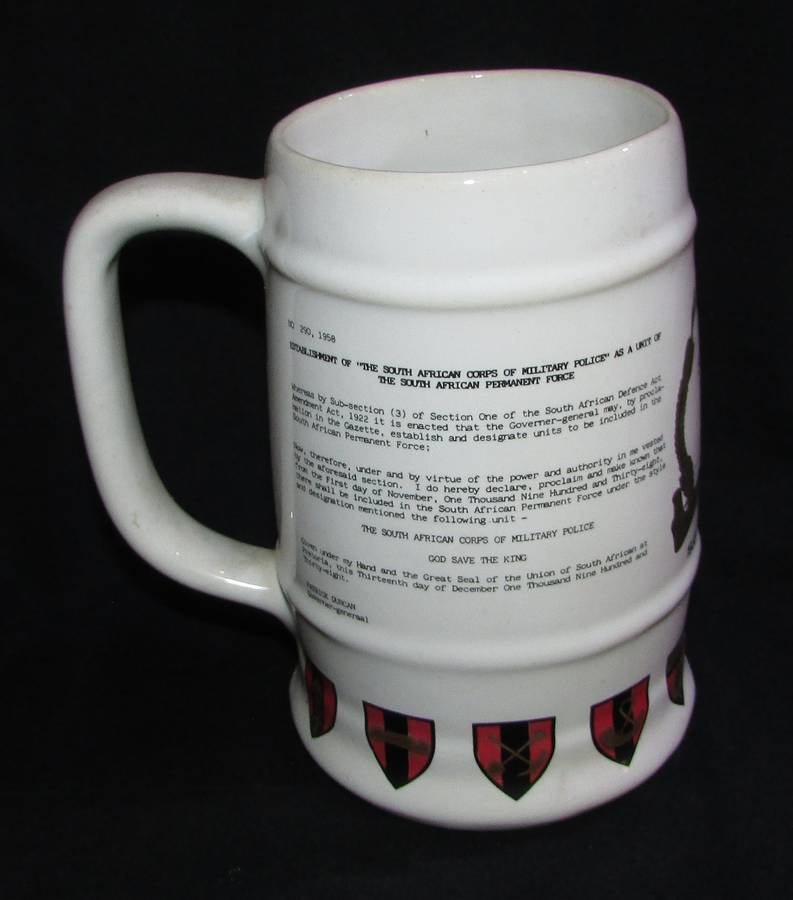 SADF - Military Police Commemorative Beer Mug