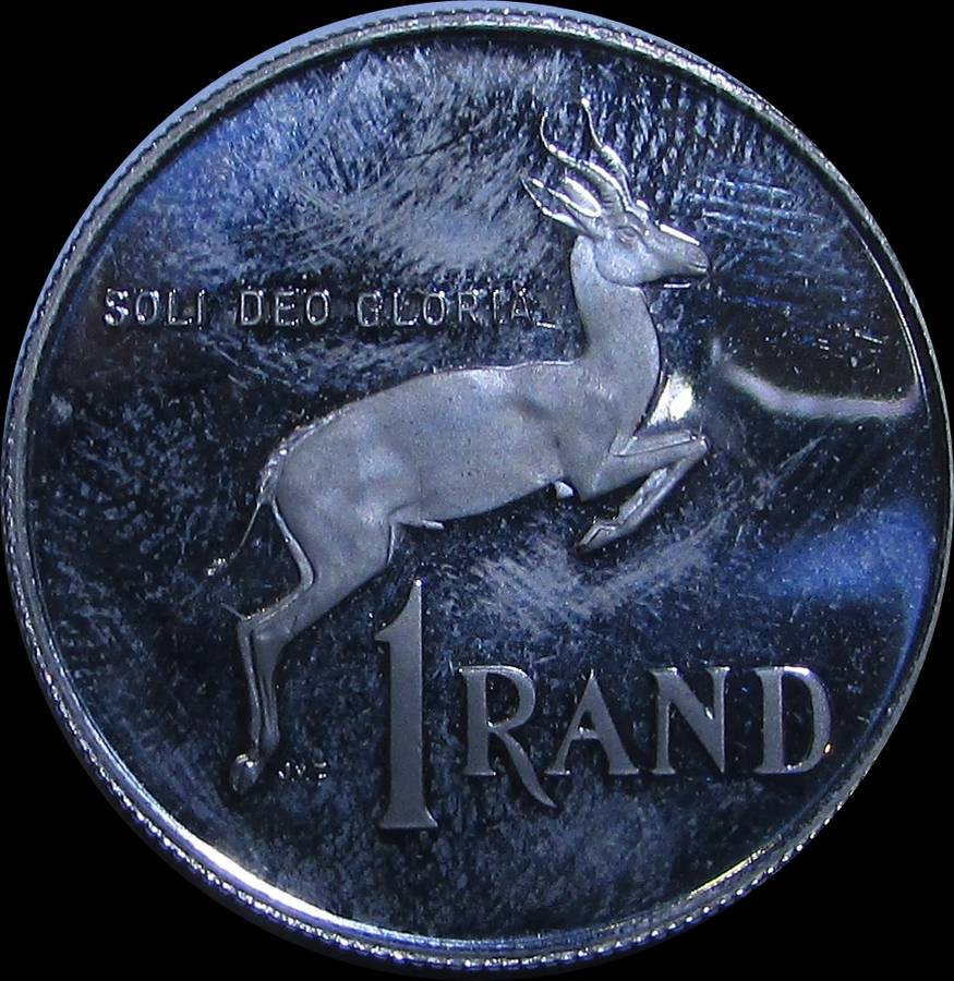 1986 Republic of South Africa Silver Proof One Rand