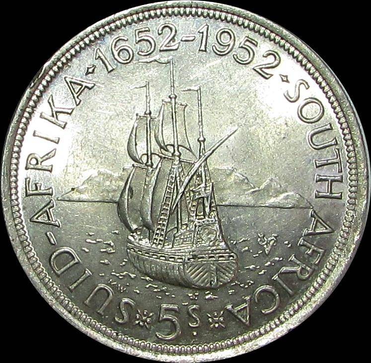 Union of South Africa 1952 Silver Crown
