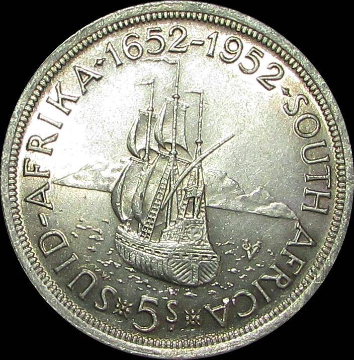 Union of South Africa 1952 Silver Crown