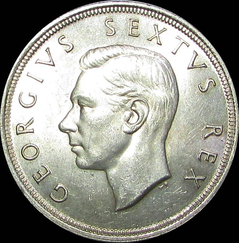Union of South Africa 1951 Silver Crown