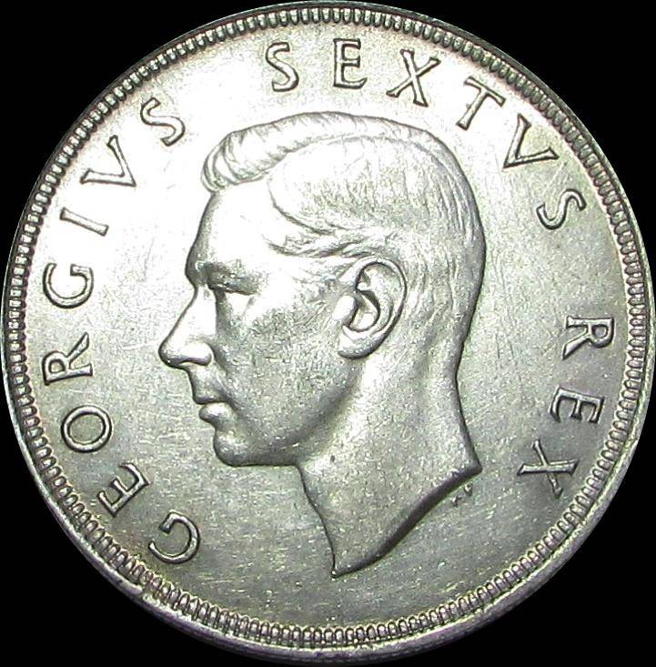 Union of South Africa 1951 Silver Crown