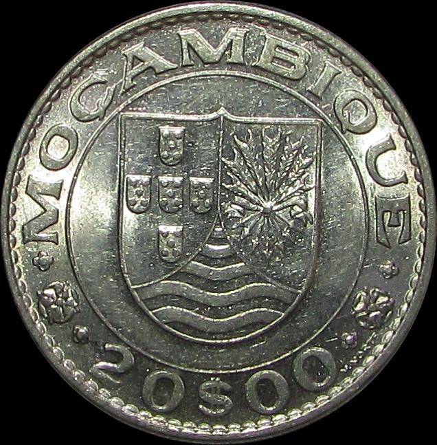 Portuguese Mozambique 1971 20 Escudo