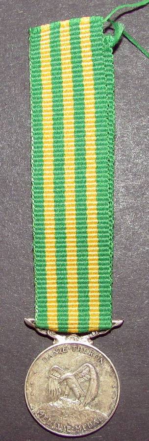 SADF - Miniature Danie Theron Medal ( Silver )
