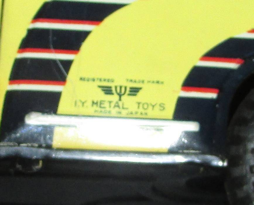 Vintage Japan I.Y. SightSeeing Toy Bus Tin Litho 17 Friction Sight Seeing with Original Box