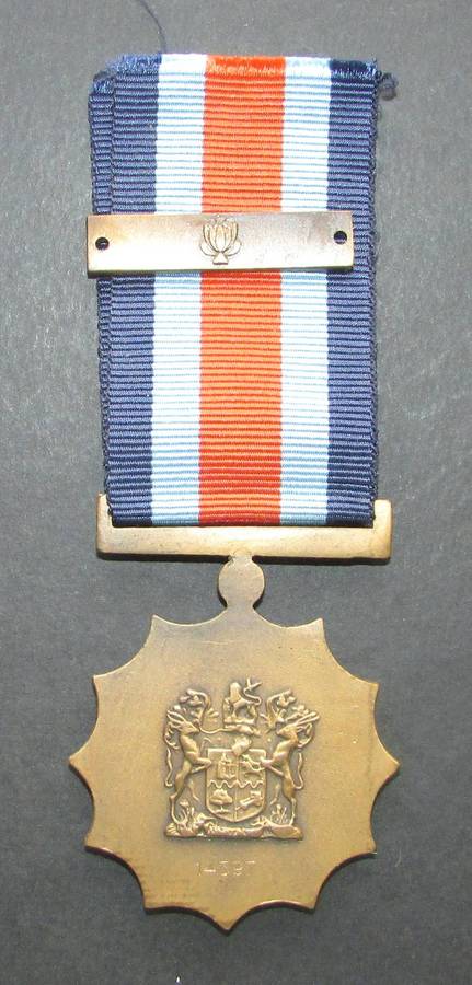 SADF - Full Size Military Merit Medal with Protea Bar