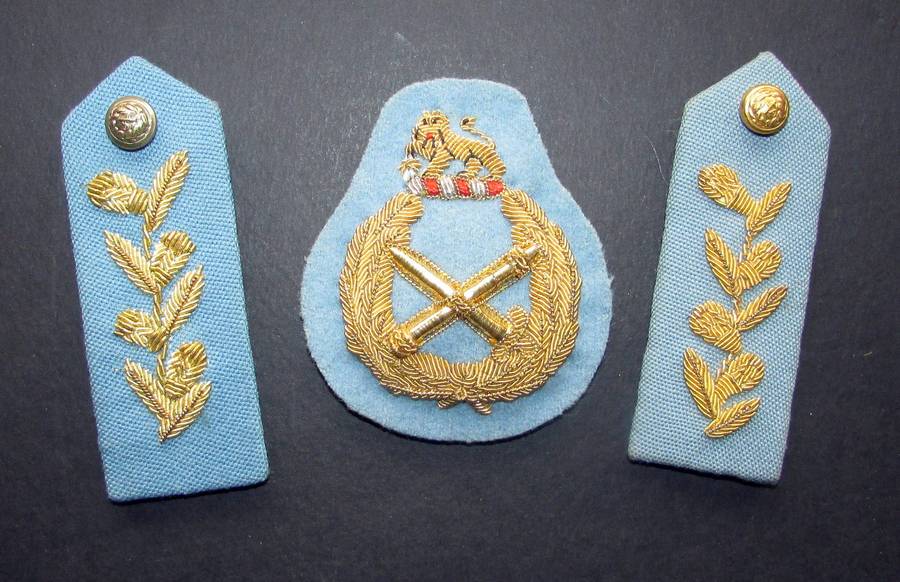 SADF - Air Force Generals Cap Badge and Gorgets