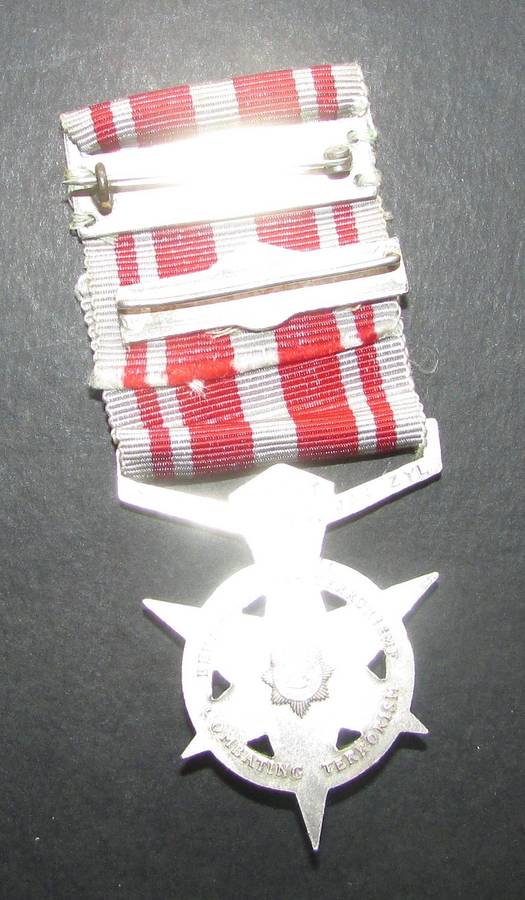 South African Police Medal for Combating Terrorism: Van Zyl
