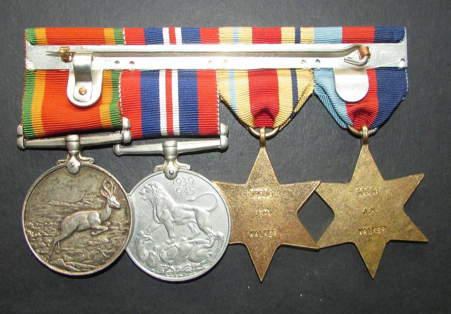 Full Size World War Two Group of 4:39638 J.A.Walker