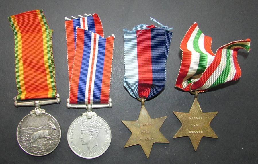 Full Size World War Two Group of 4:591532 S.S.Muller