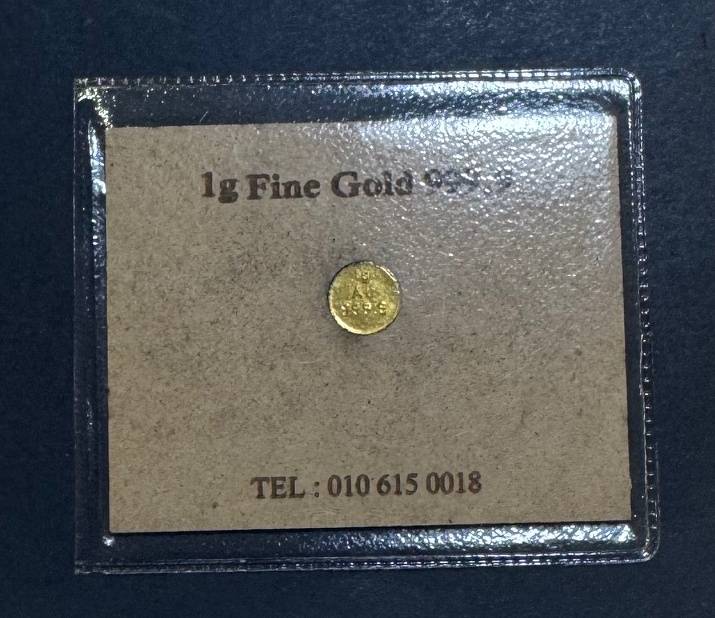 Gold Reef City Mint - 1Gram - 24CT Gold