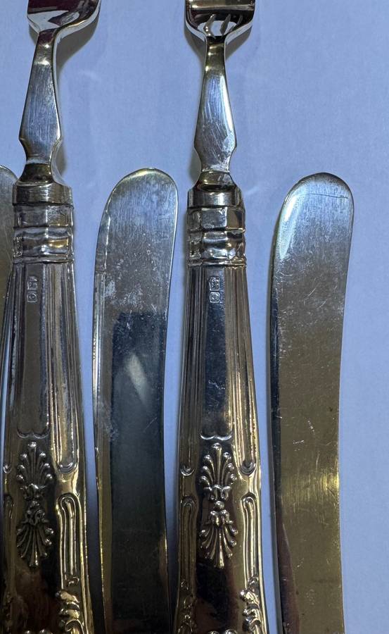 Vintage Sterling Silvery Cutlery Canteen - 279 Grams Total Weight