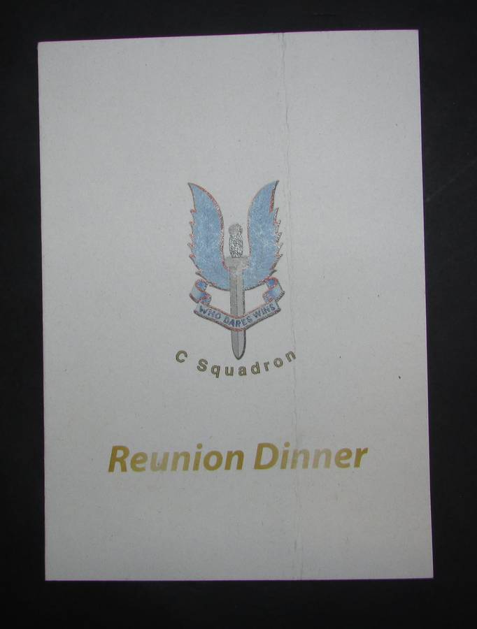 Rhodesian SAS C-Squadron Dinner Programme