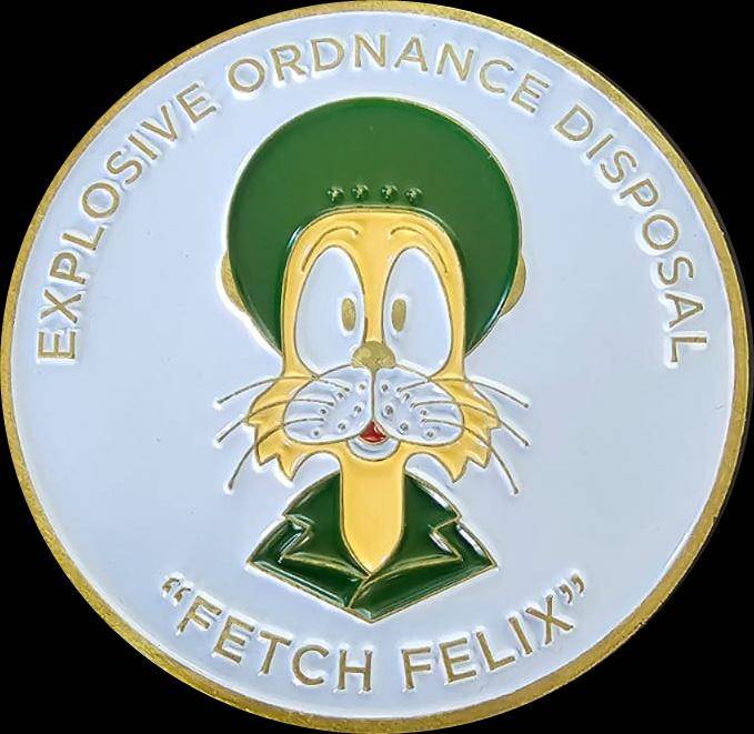 SADF -  Explosives Ordnance Challenge Coin - Number 009/100