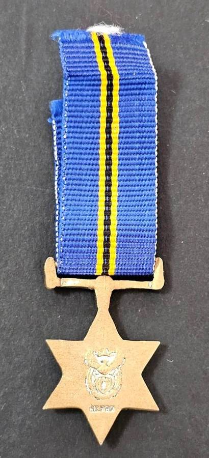 SANDF - Miniature Gold Protea Decoration - ( Sterling Silver )