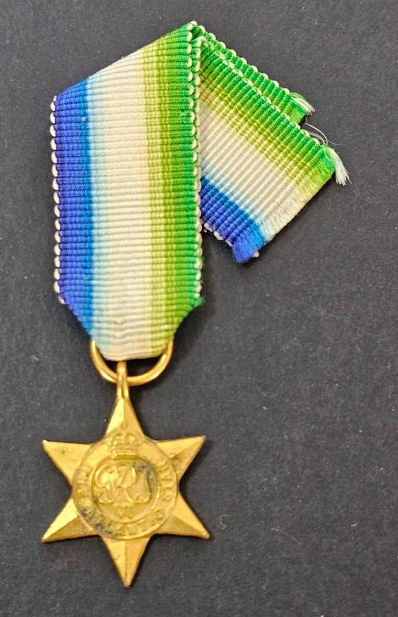 World War Two Atlantic Star Miniature Medal