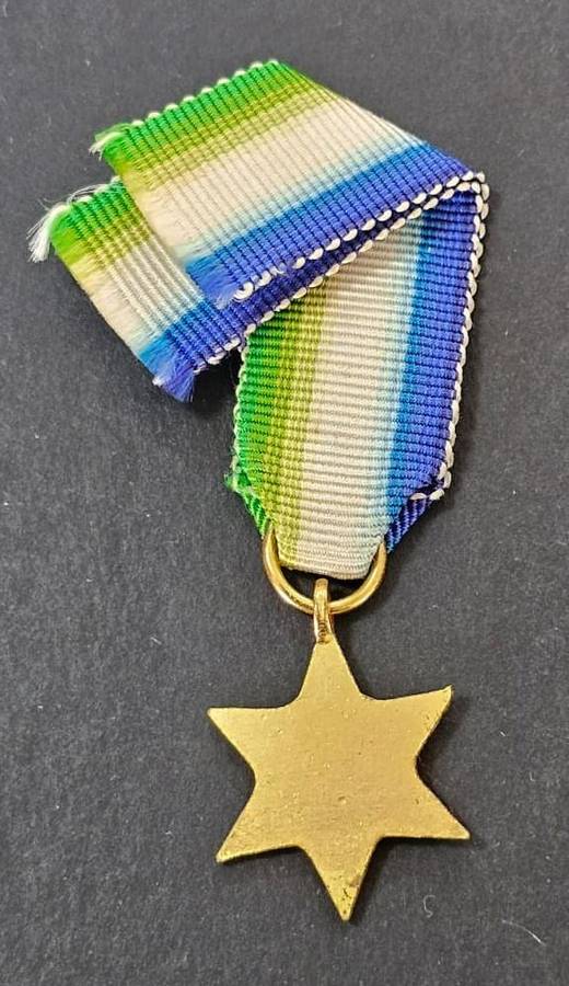 World War Two Atlantic Star Miniature Medal
